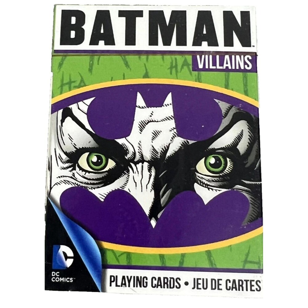 DC Comics Batman Villains Playing Cards Deck 52 Images Aquarius New Sealed Set